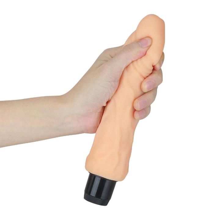 Realistyczny wibrator z cyberskóry 20 cm wodoodporny | Loris.pl