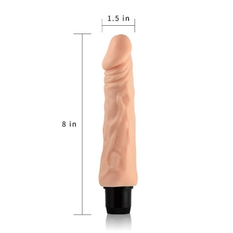 Realistyczny wibrator z cyberskóry 20 cm wodoodporny