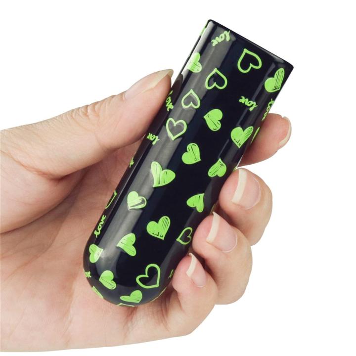 Świecący mini masażer serce USB – 10 trybów, wodoodporny | Loris.pl