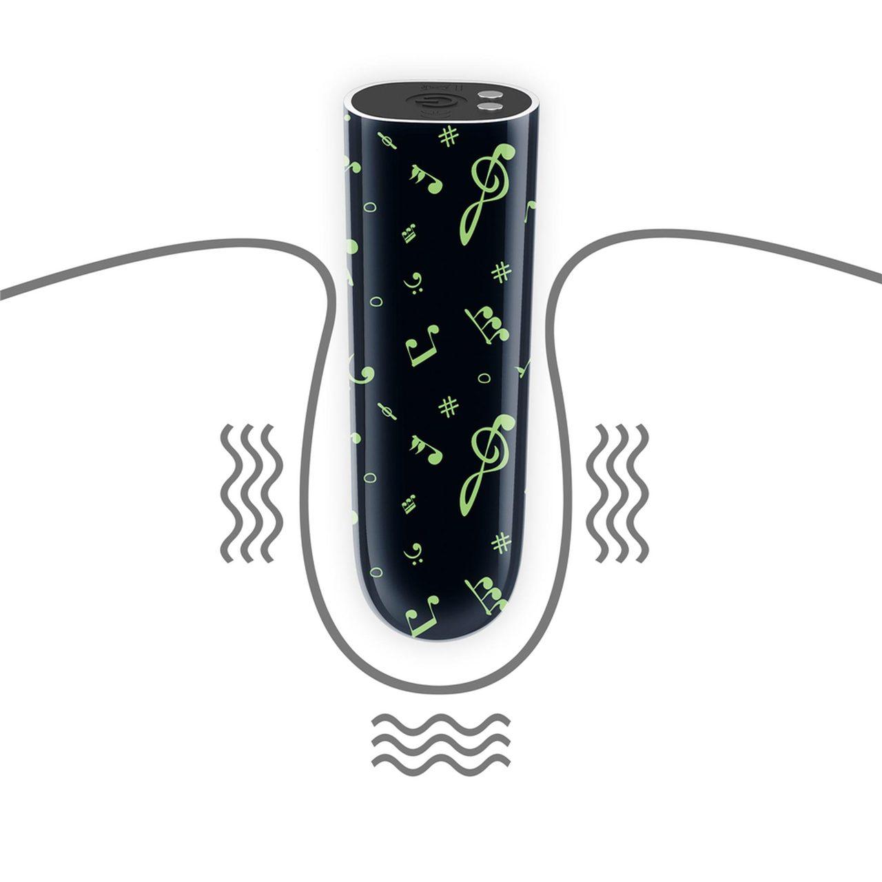 Mini wibrator świecący w ciemności | 10 trybów | Wodoodporny | Loris.pl