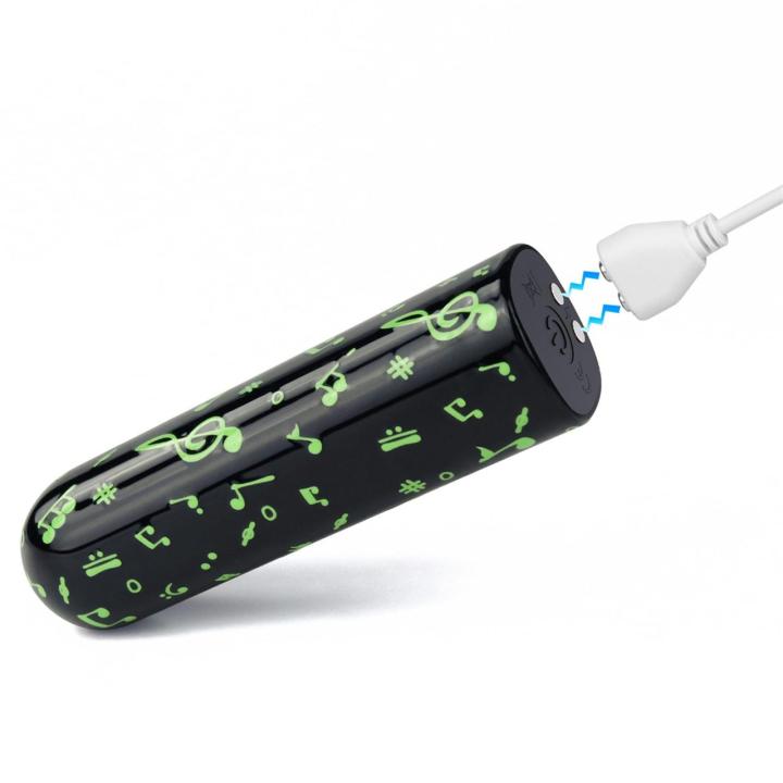 Mini wibrator świecący w ciemności | 10 trybów | Wodoodporny