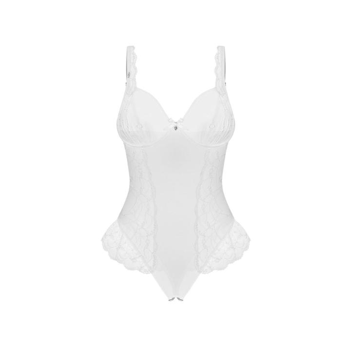 Obsessive Weddya body crotchless – otwarte body z koronką