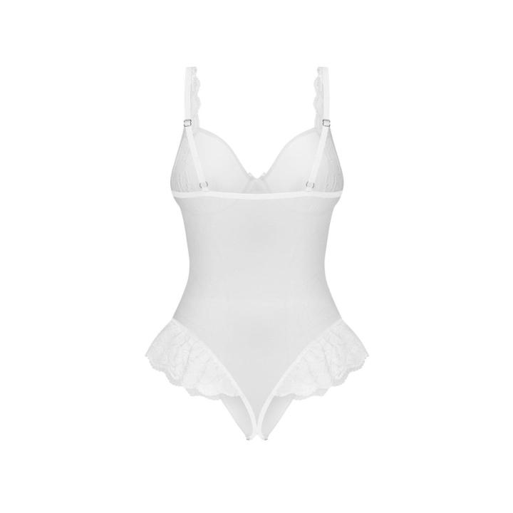 Obsessive Weddya body crotchless – otwarte body z koronką