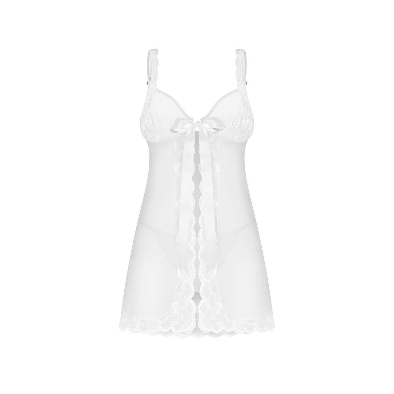 Obsessive Weddya babydoll z fiszbinami i stringami | Loris.pl