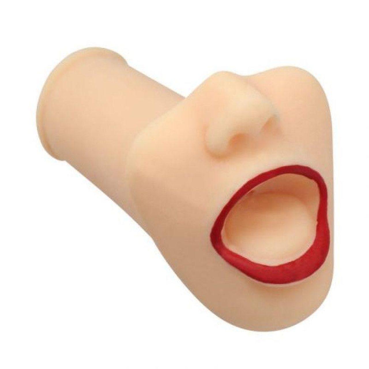 Cielisty masturbator usta 15,5 cm z tpe bez ftalanów | Loris.pl