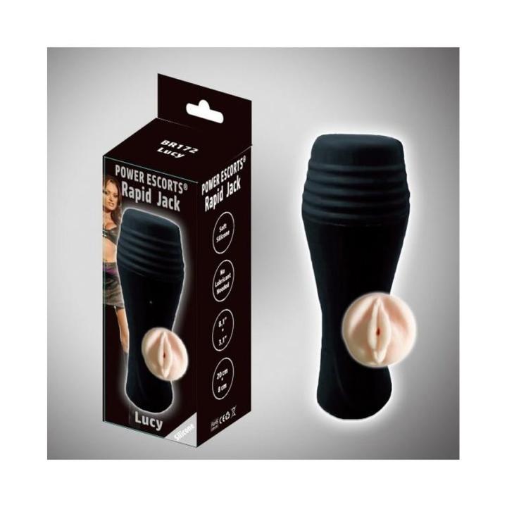Duży masturbator pochwy 20 cm w twardym etui | Loris.pl