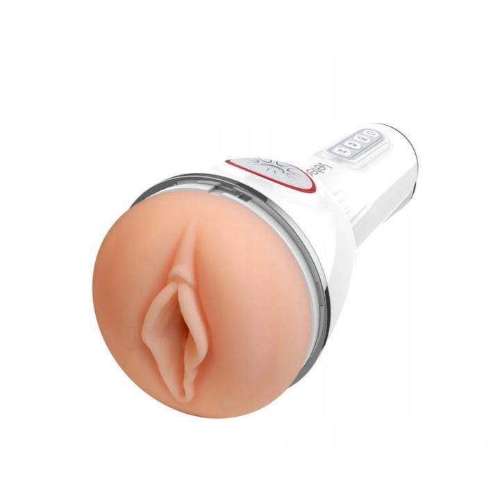 Wibrujący i ssący masturbator męski z dźwiękami | Ładowanie USB | Loris.pl