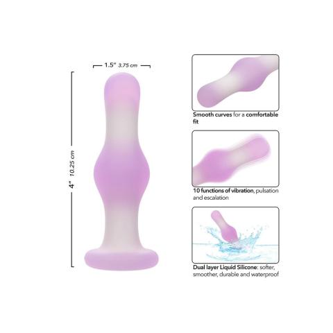 Fioletowy wibrujący plug analny bulb 10 trybów