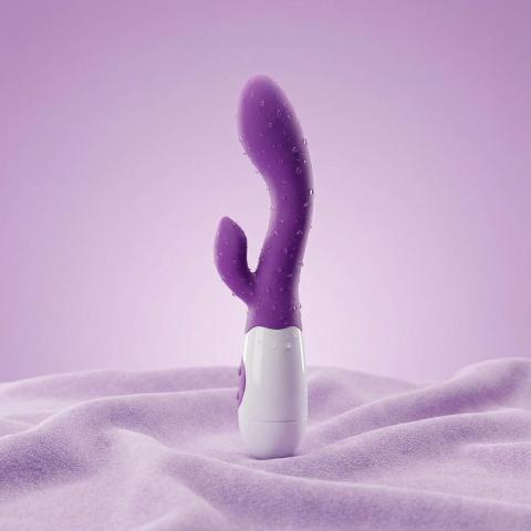 Wibrator króliczek fioletowy – 30 programów, USB, wodoodporny