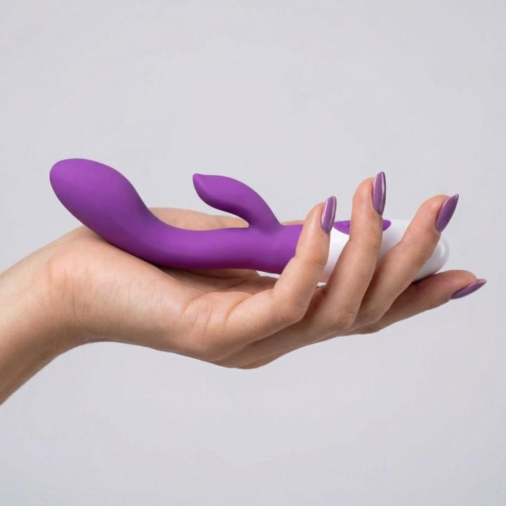 Wibrator króliczek fioletowy – 30 programów, USB, wodoodporny