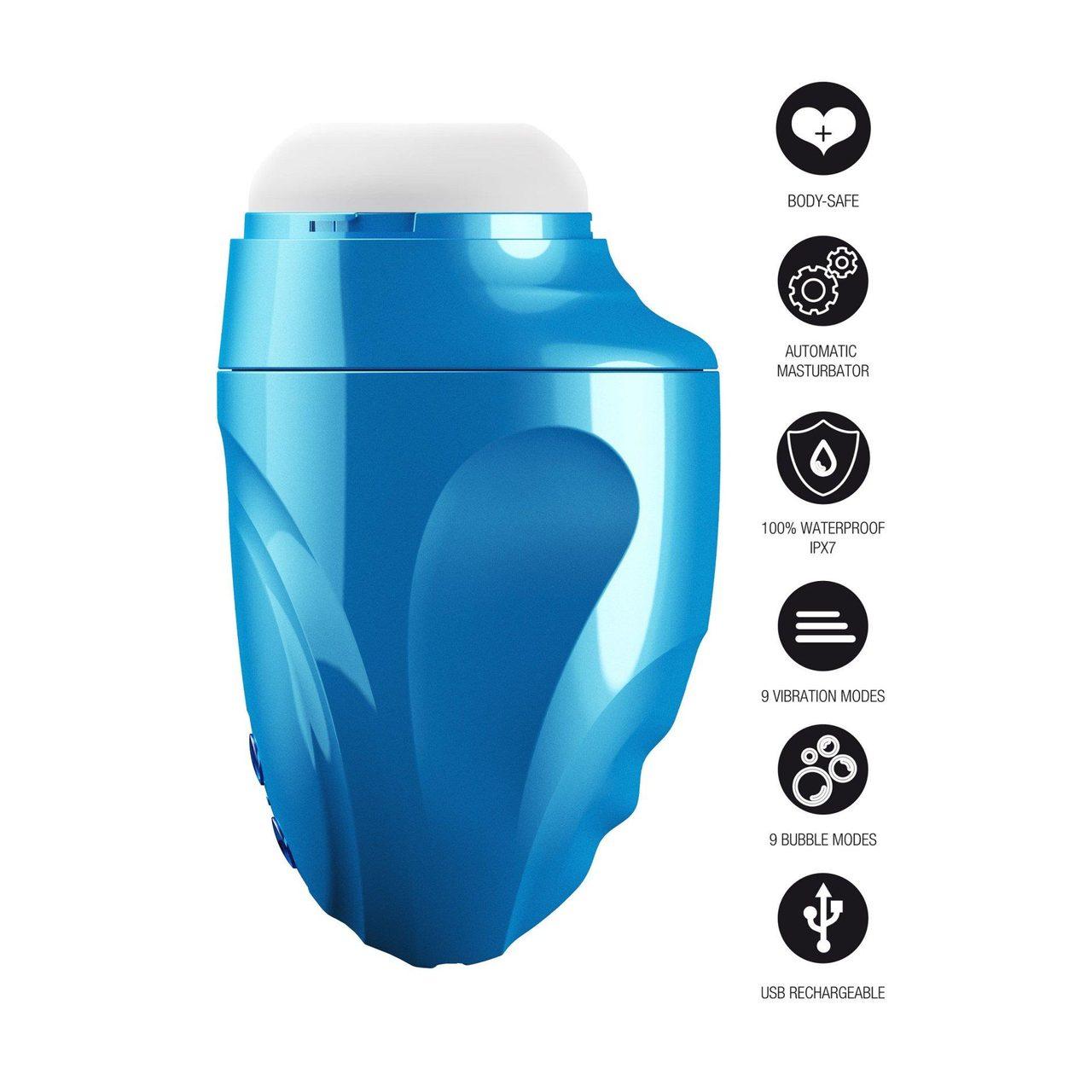 Masturbator męski aqua bubble z wibracjami IPX7 | Loris.pl