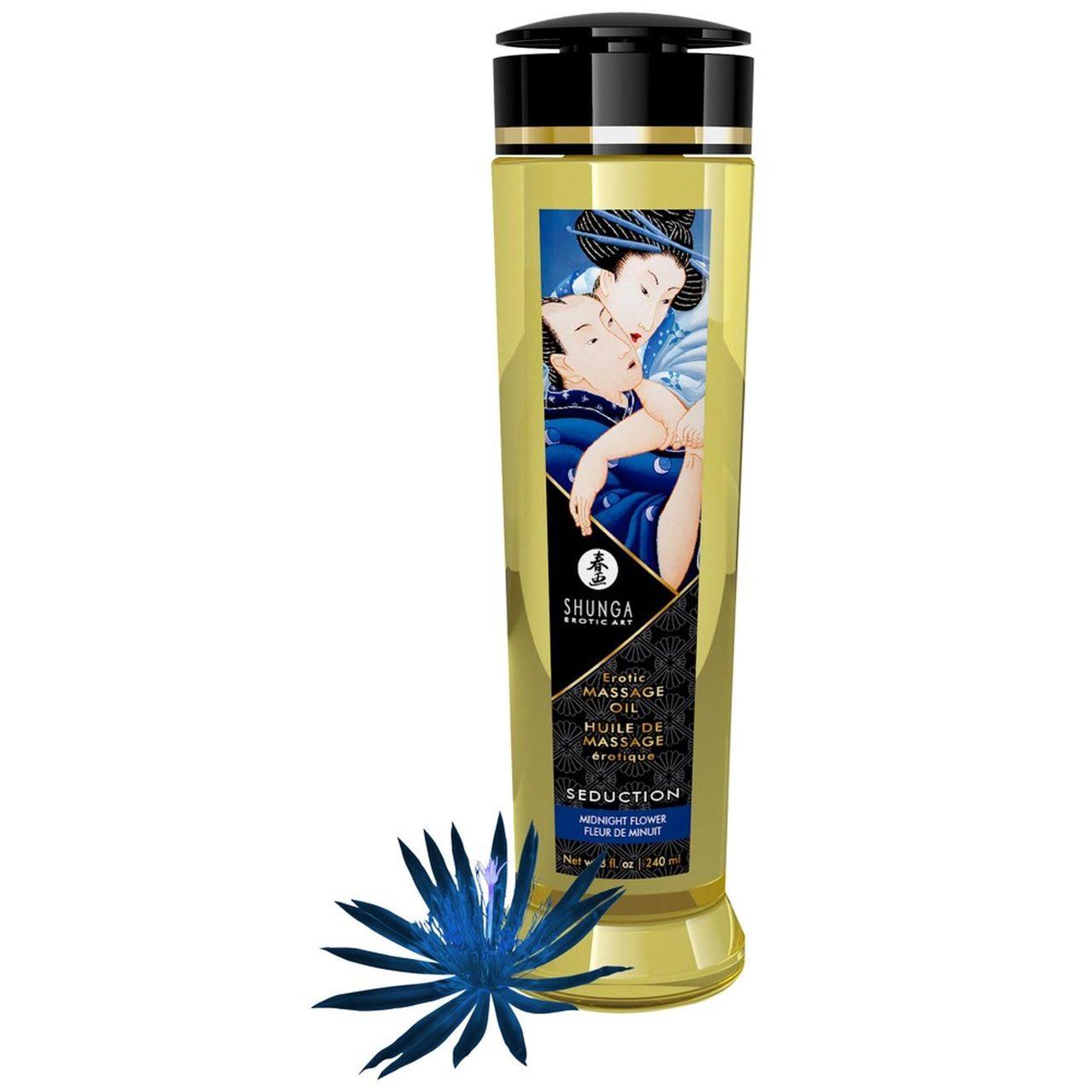 Olejek do masażu erotycznego Midnight Flower 240 ml | wegański, witamina e