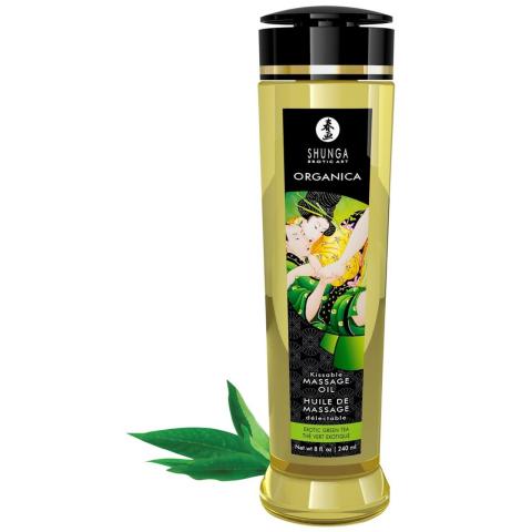 Naturalny olejek do masażu zielona herbata 240 ml | Jadalny