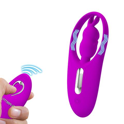 Stymulator łechtaczki króliczek z pilotem | 12 wibracji | Ładowanie USB
