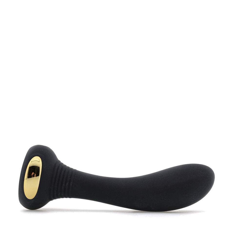 Klasyczny wibrator silikonowy do stymulacji punktu G - czarny