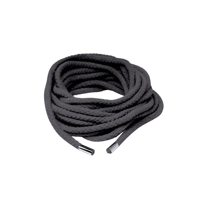 Jedwabna lina do shibari czarna 10,7 m – BDSM | Loris.pl