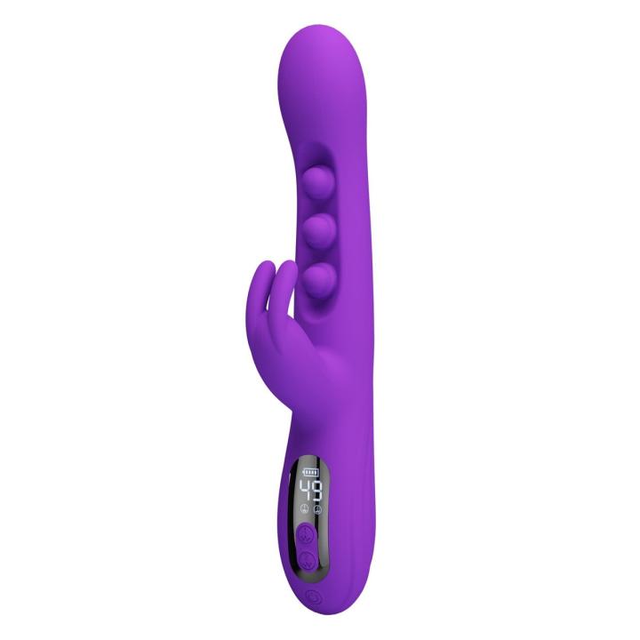 Wibrator króliczek z LED do punktu G i łechtaczki 24 cm | Loris.pl
