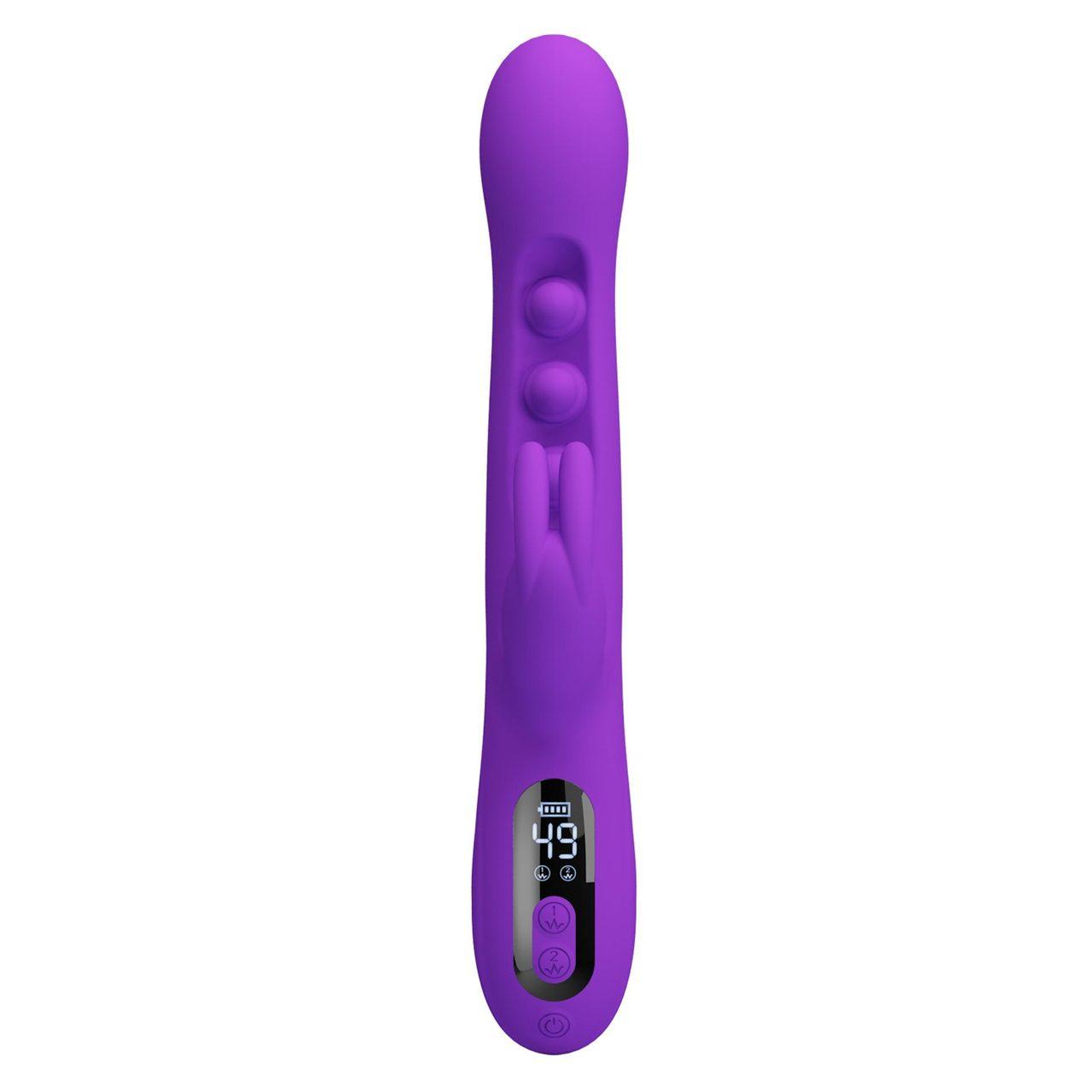 Wibrator króliczek z LED do punktu G i łechtaczki 24 cm | Loris.pl
