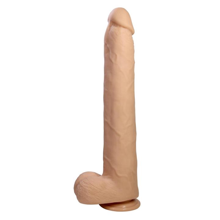 Realistyczne dildo z przyssawką 36 cm TPE wodoodporne | Loris.pl