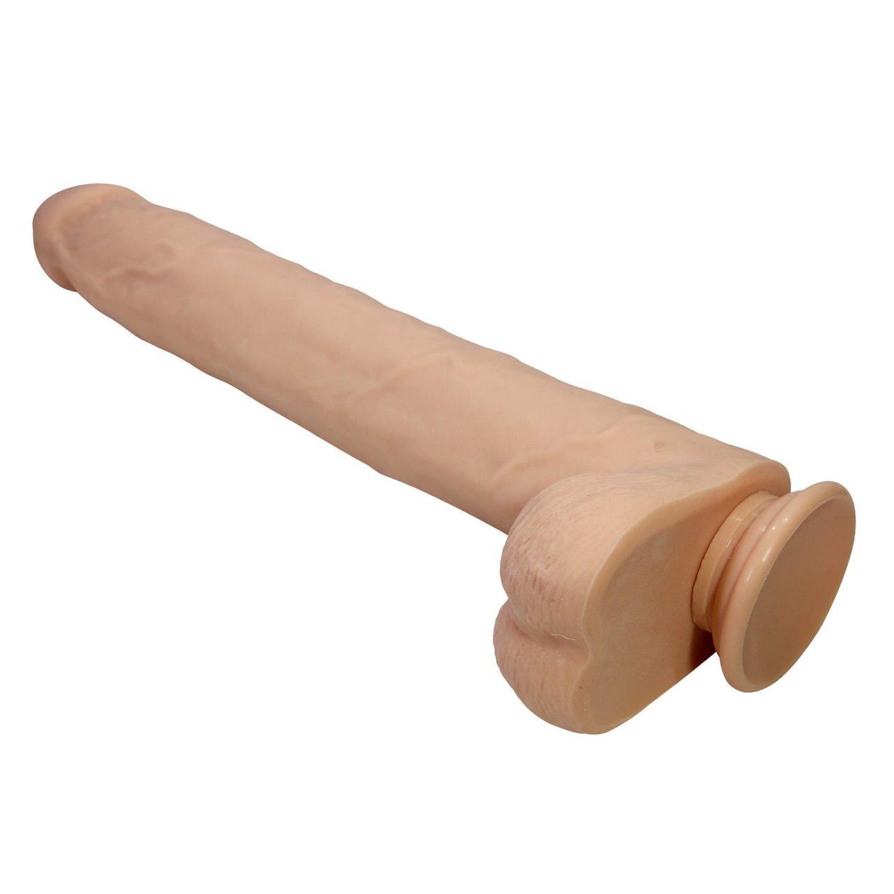 Realistyczne dildo z przyssawką 36 cm TPE wodoodporne | Loris.pl