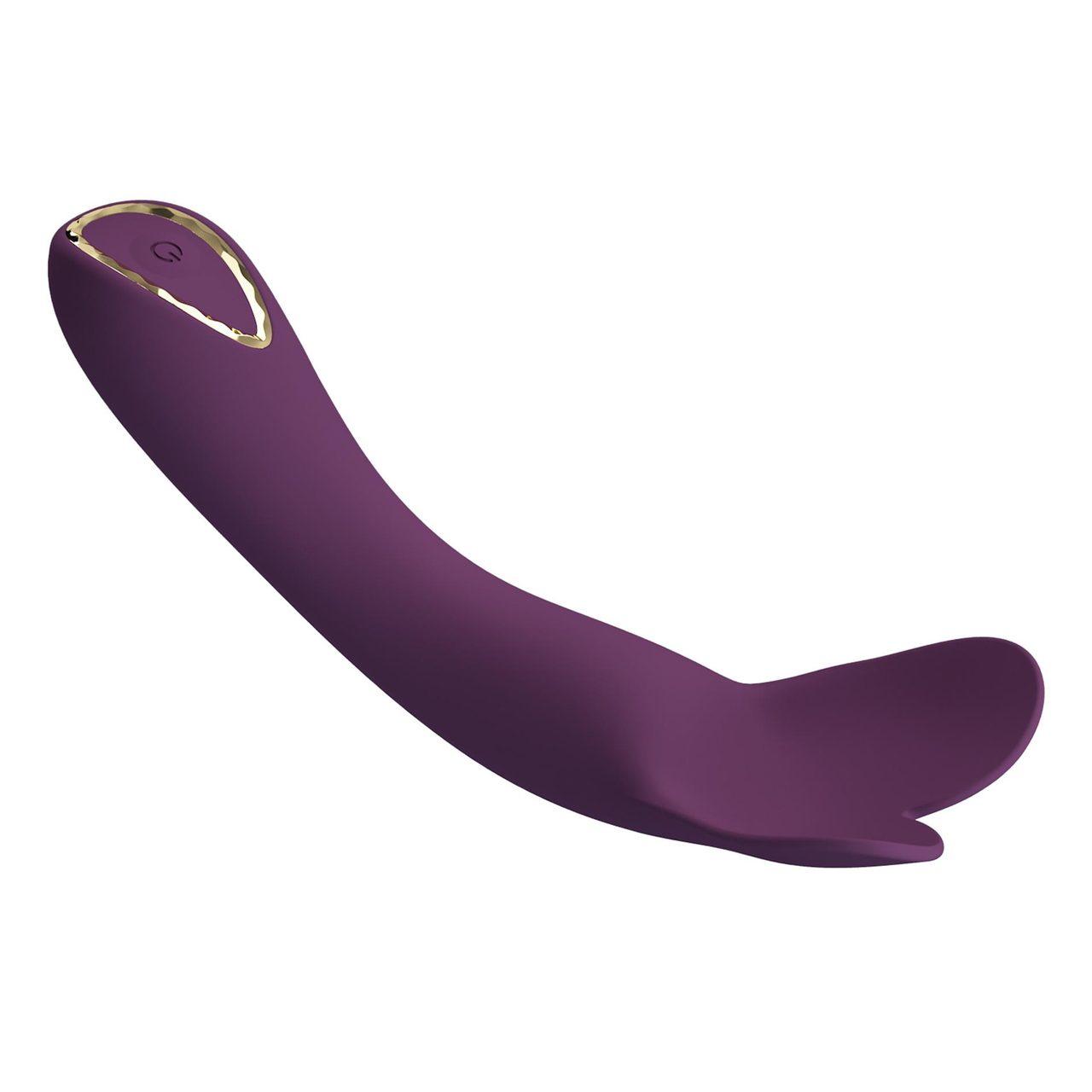 Wibrator silikonowy serce 12,7 cm fioletowy – 10 trybów, ładowanie magnetyczne