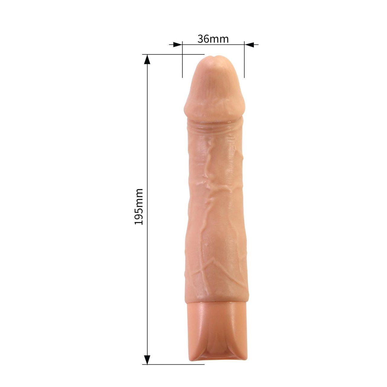 Realistyczny wibrator 19,5 cm silikonowy | 10 trybów | USB-C