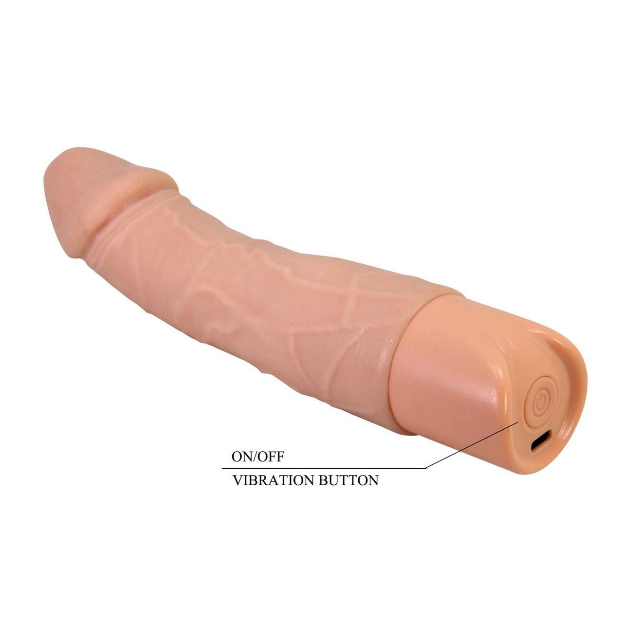 Realistyczny wibrator 19,5 cm silikonowy | 10 trybów | USB-C