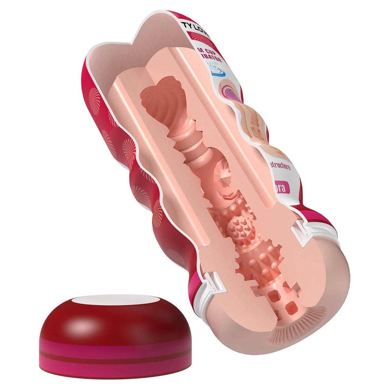 Masturbator 18 cm z kulką stymulującą | TPE + ABS | Loris.pl