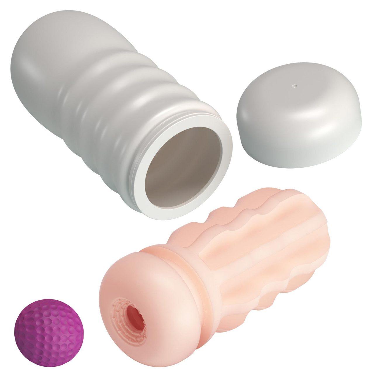 Masturbator 18 cm z kulką stymulującą | TPE + ABS | Loris.pl