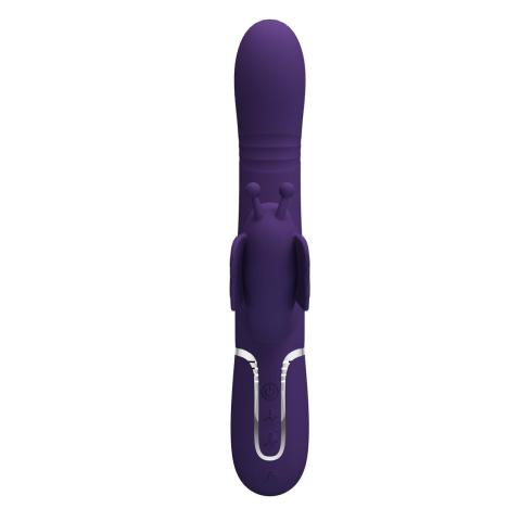 Wibrator króliczek fioletowy 22,6 cm – punkt G i łechtaczka