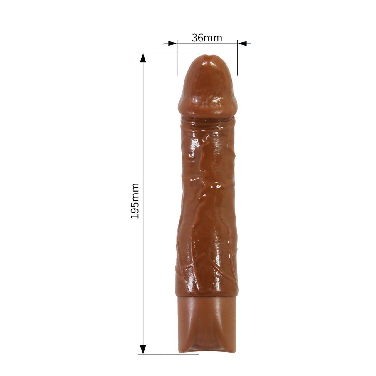 Realistyczny wibrator silikonowy 19,5 cm | 10 trybów | USB-C