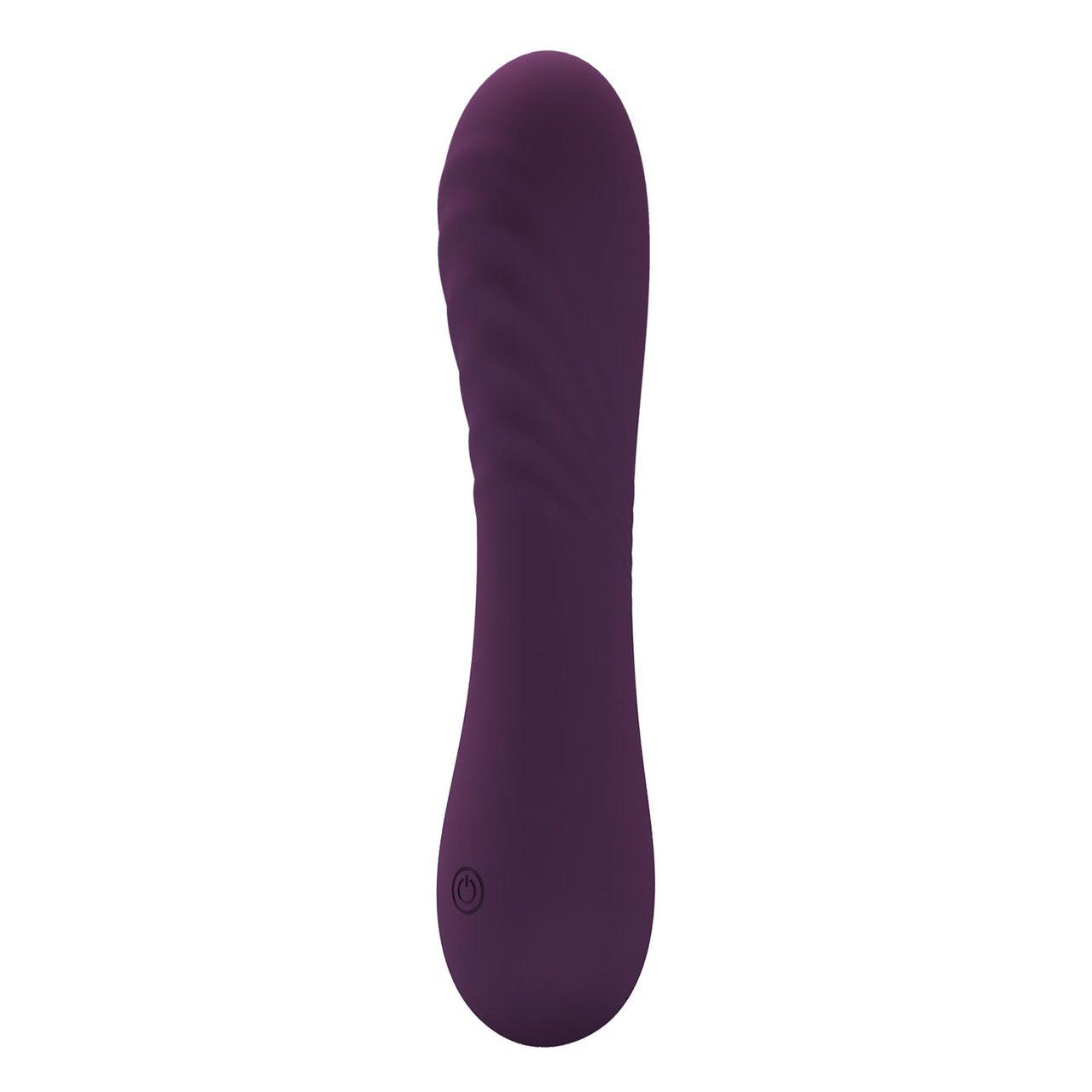Mini wibrator fioletowy 15 cm - silikon medyczny, 10 trybów, USB | Loris.pl