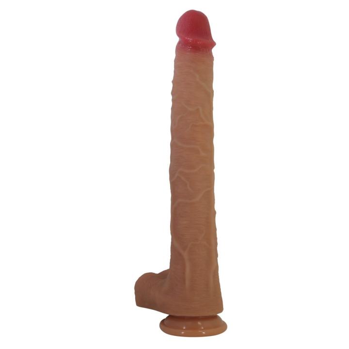 Realistyczne dildo silikonowe XXL z przyssawką 30 cm | Loris.pl