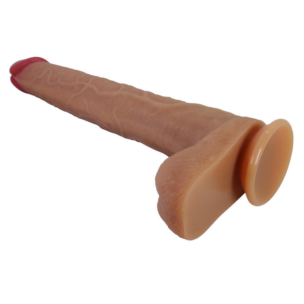 Realistyczne dildo silikonowe XXL z przyssawką 30 cm | Loris.pl