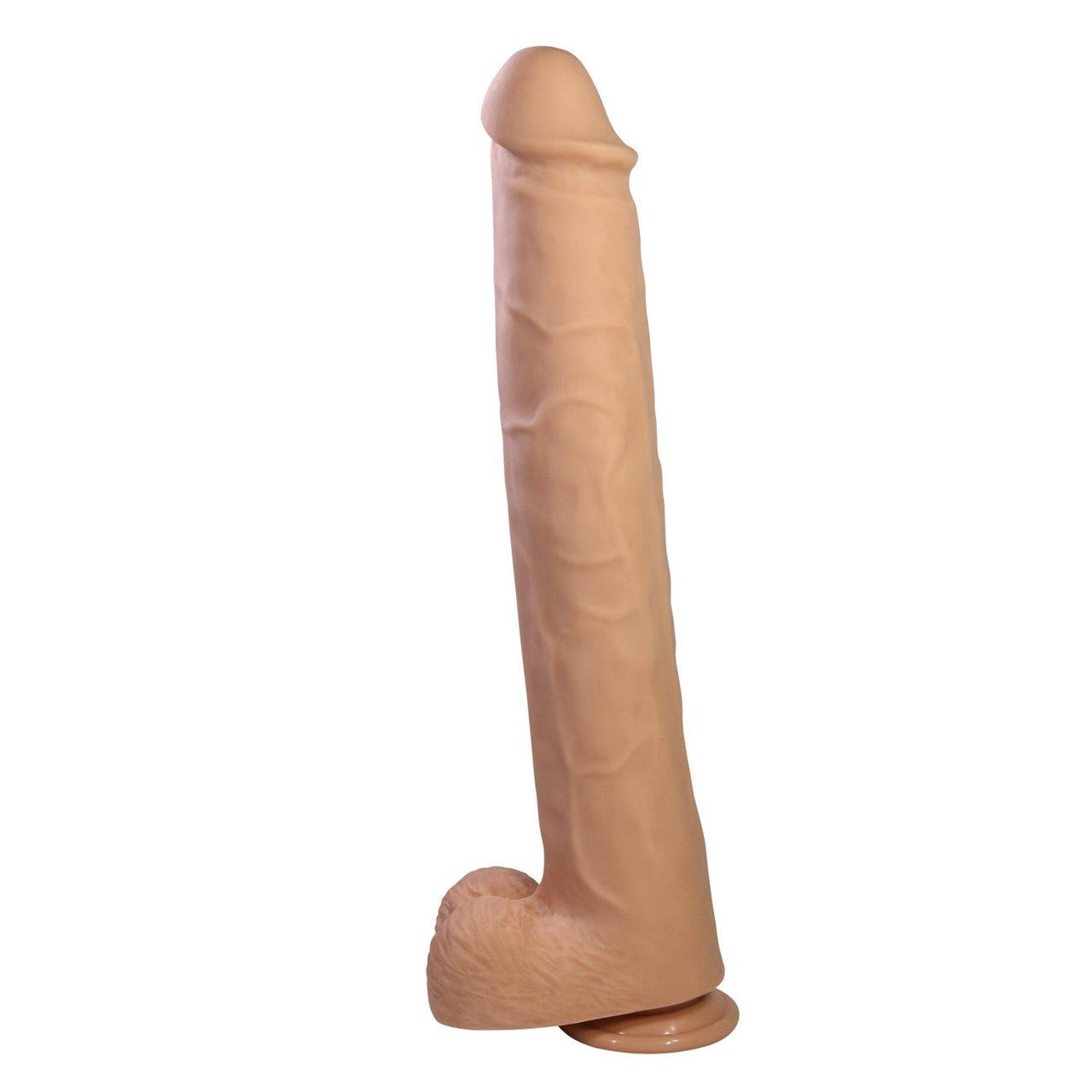 Realistyczne dildo z przyssawką 40 cm TPE wodoodporne | Loris.pl