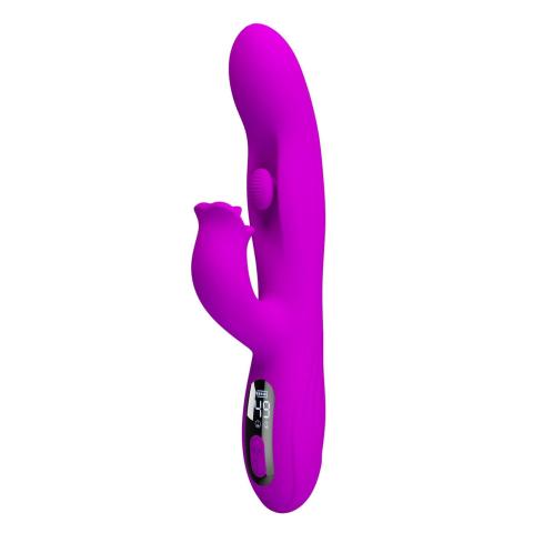 Wibrator króliczek z LED do punktu g i łechtaczki 23,9 cm