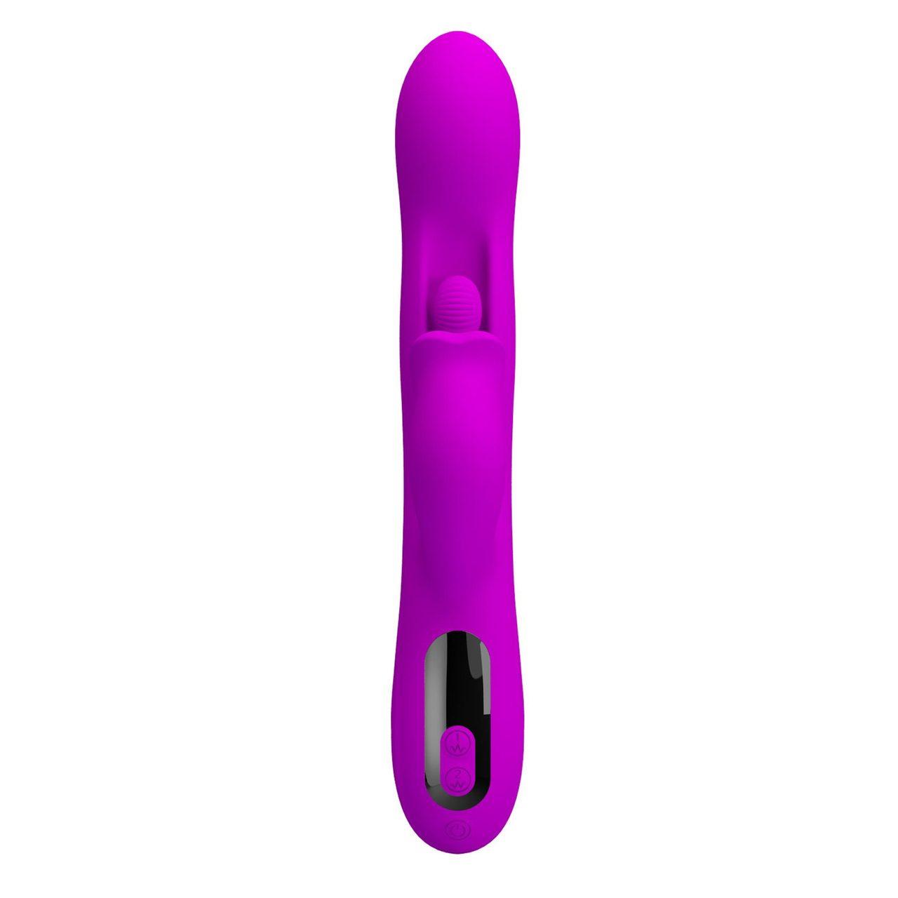 Wibrator króliczek z LED do punktu g i łechtaczki 23,9 cm | Loris.pl