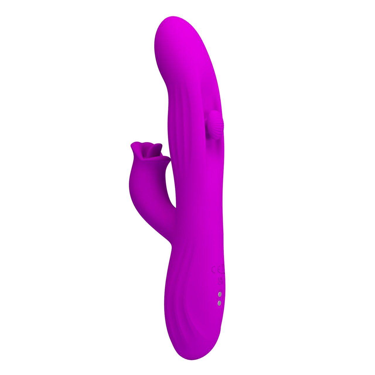 Wibrator króliczek z LED do punktu g i łechtaczki 23,9 cm | Loris.pl