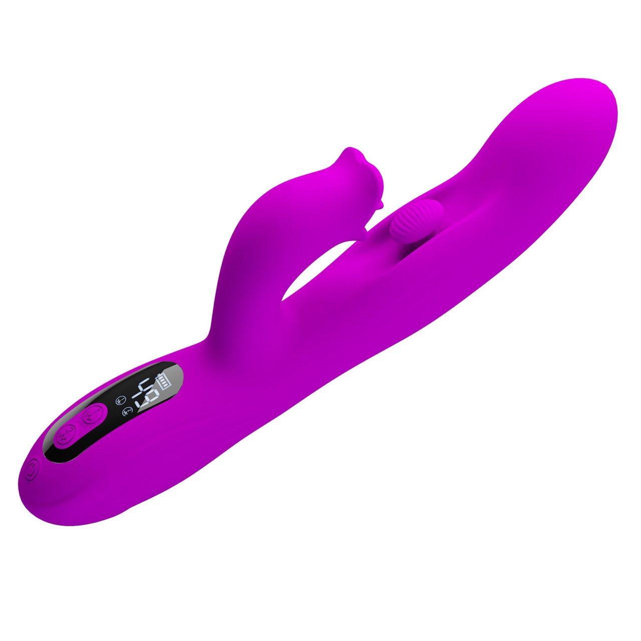 Wibrator króliczek z LED do punktu g i łechtaczki 23,9 cm | Loris.pl