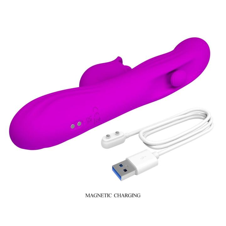 Wibrator króliczek z LED do punktu g i łechtaczki 23,9 cm