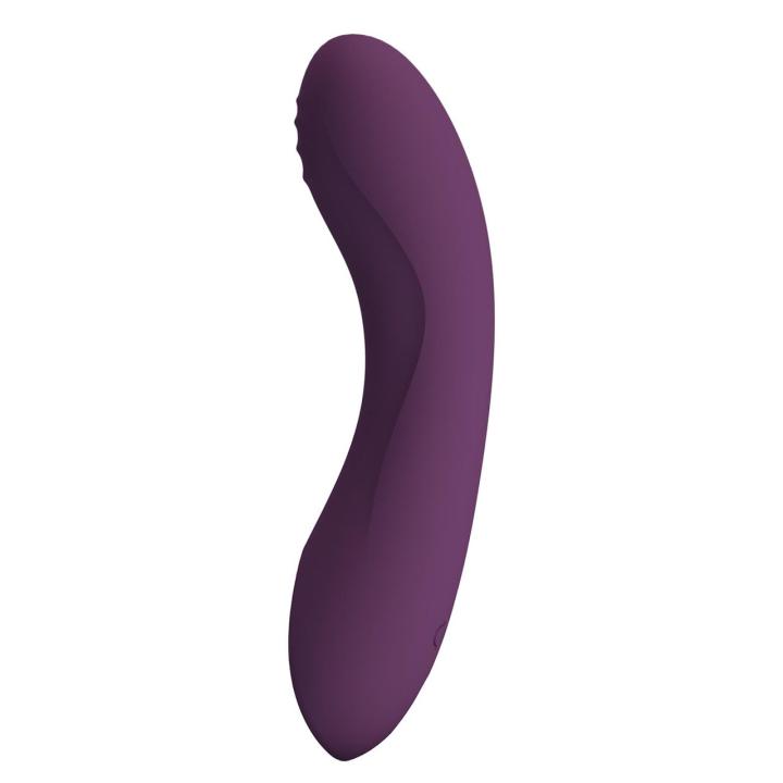 Wibrator silikonowy 12,7 cm fioletowy – 10 trybów, ładowanie magnetyczne