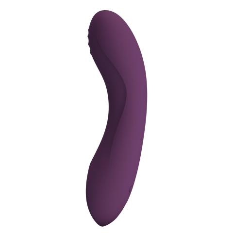 Wibrator silikonowy 12,7 cm fioletowy – 10 trybów, ładowanie magnetyczne
