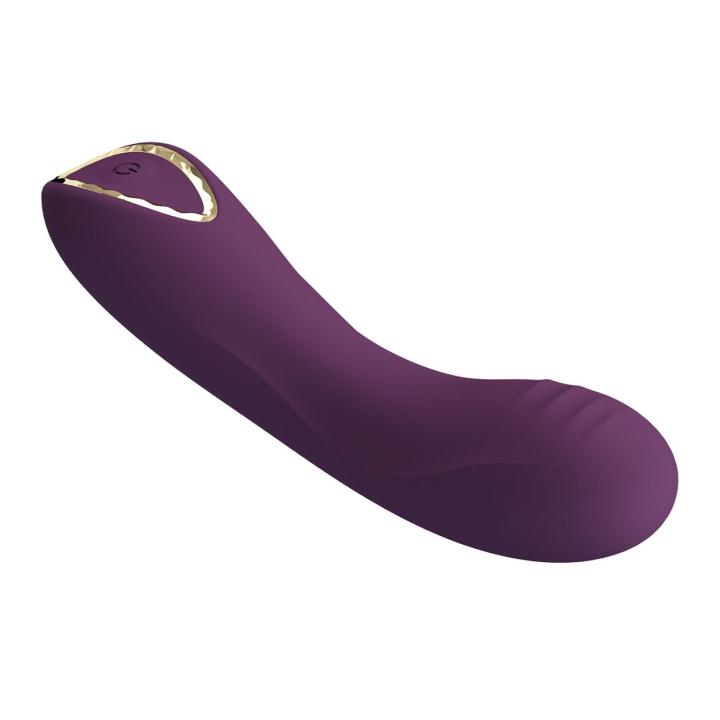 Wibrator silikonowy 12,7 cm fioletowy – 10 trybów, ładowanie magnetyczne