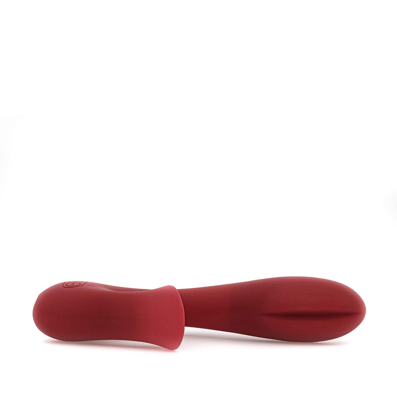 Czerwony silikonowy wibrator króliczek z językiem do stymulacji łechtaczki