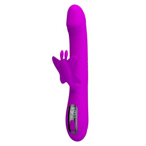 Wibrator króliczek z LED do punktu G i łechtaczki 24 cm