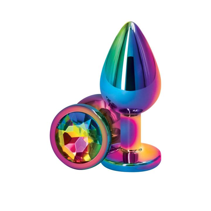 Chromowana biżuteria analna multicolor z aluminium – wodoodporna | Loris.pl