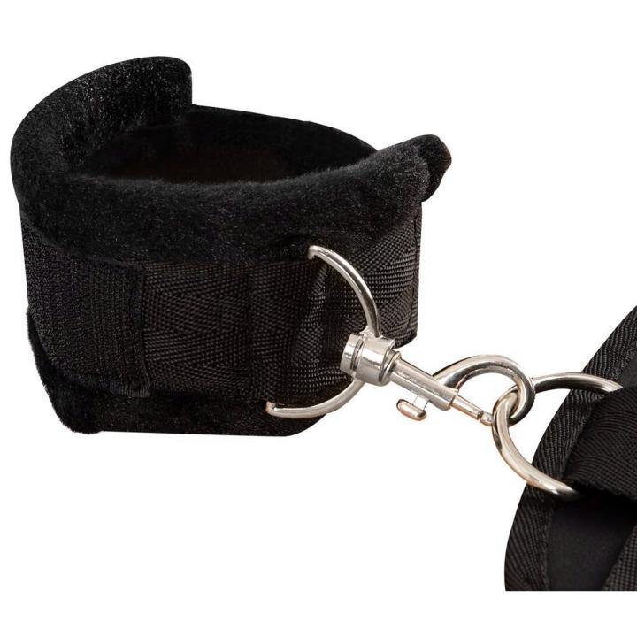 Zestaw BDSM do krępowania szyi, nadgarstków i kostek + opaska na oczy
