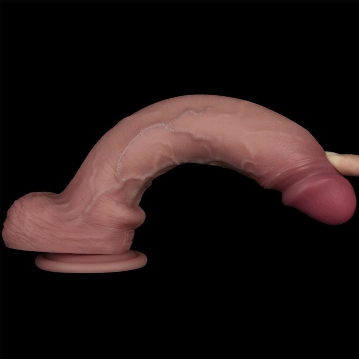 Realistyczne dildo wibrujące 25,4 cm z pilotem i USB