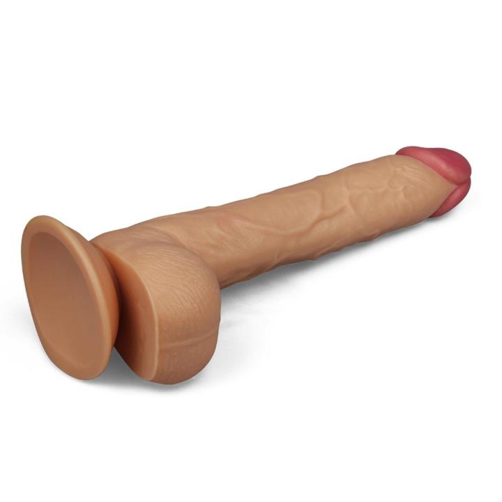 Realistyczne dildo XXL 25 cm z przyssawką – gigant