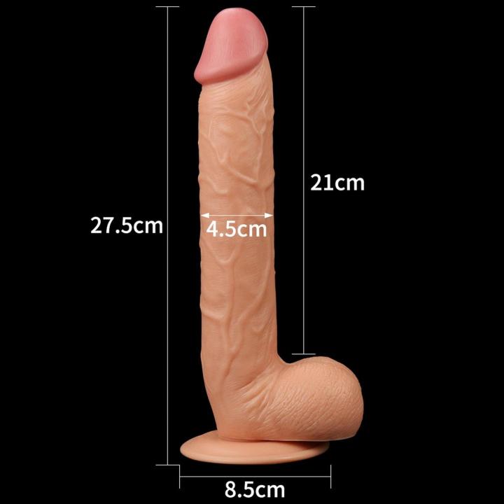 Realistyczne dildo XXL 25 cm z przyssawką – gigant